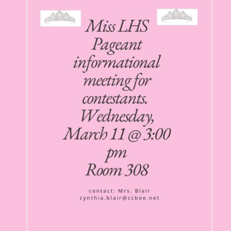 MISS LHS INFORMATIONAL MEETING MARCH 11