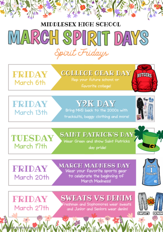 List of days with themes for dressing up