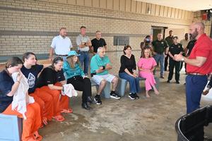 Sheriff Bryant “Wally” Jones Welcomes First Baptist Church Summit for Baptismal Ceremony at the Pike County Detention Center
