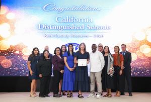 admin team at OMS gets award