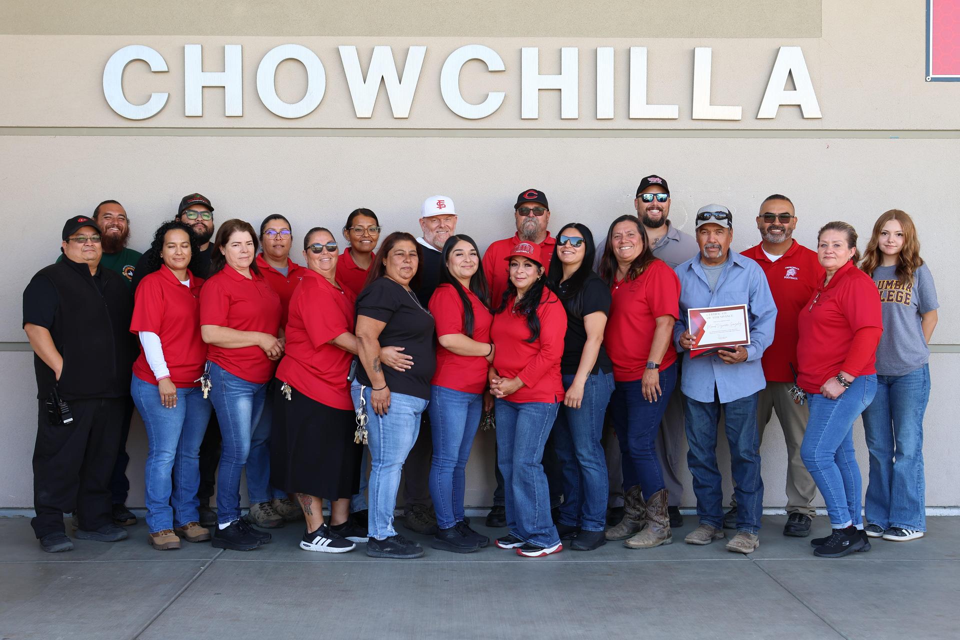 Staff getting longevity awards for length of service 43