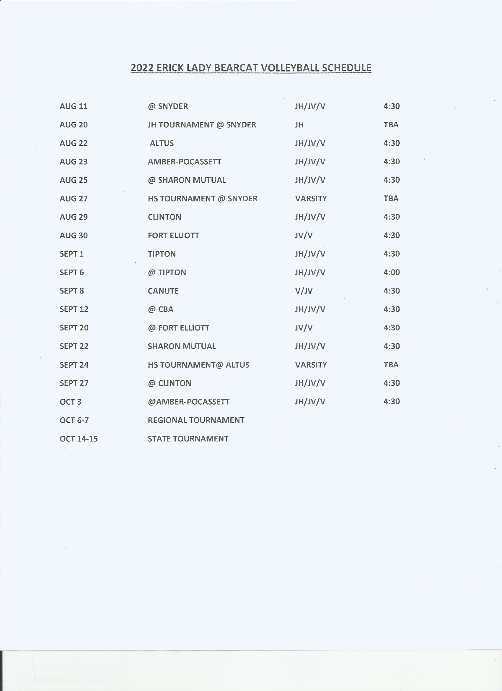 Erick Public Schools