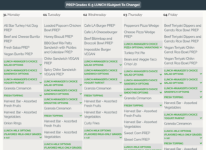 Lunch for the Week / Almuerzo para la semana