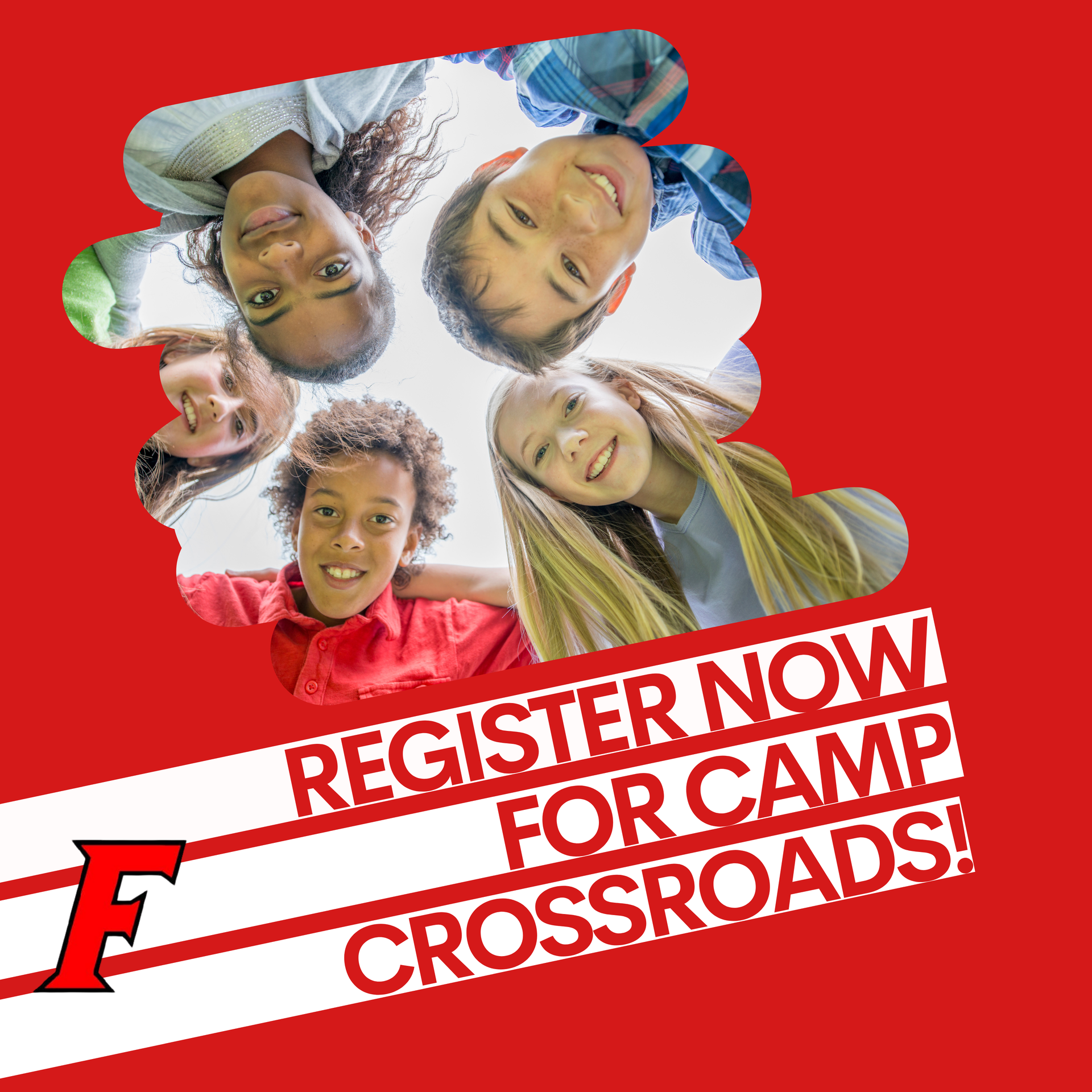 A graphic to remind parents to register for camp Crossroads 6th grade orientation.
