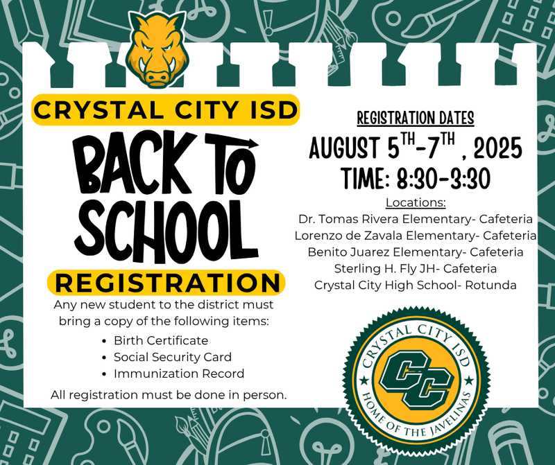 Registration for 2025-2026 School Year. Featured Photo