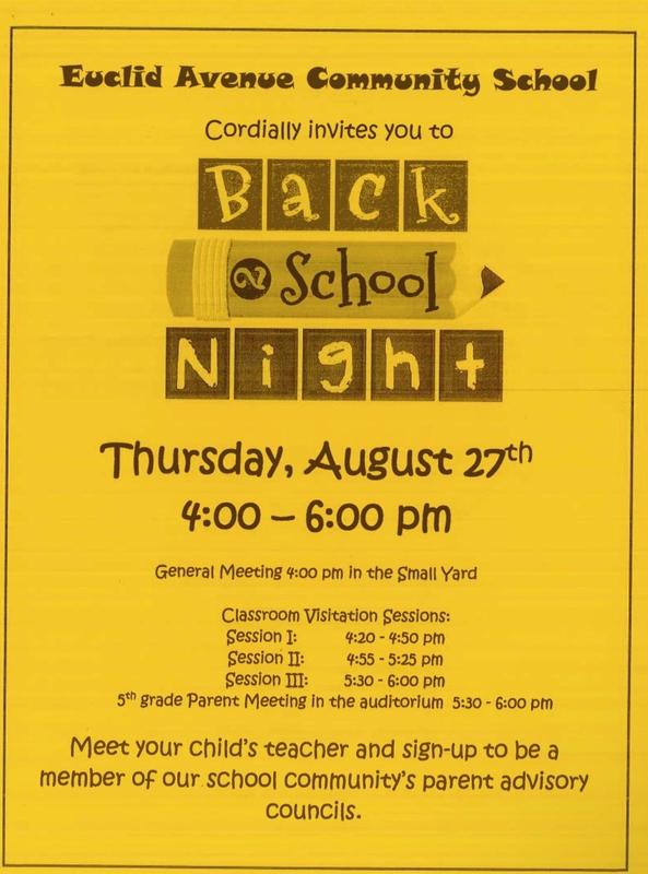 Back to School Night