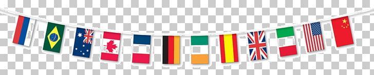 A banner with the flags of several countries to represent the countries that can be researched for our World Fair.
