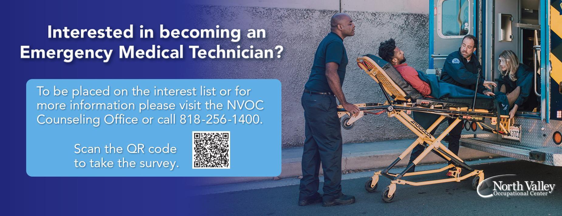 Emergency Medical Technician Shuffle. Visit NVOC or call 818 265 1400 for more information