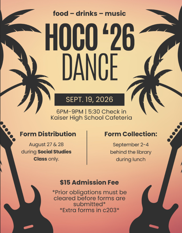 HOCO dance flier