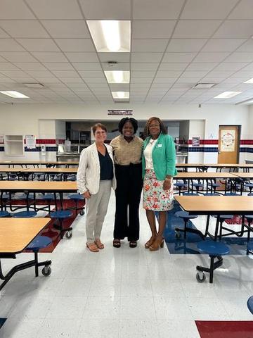 Superintendent Dr. Payton, Asst. Supt. Sec. Ed. Dr. Beth and our very own counselor here at the Opportunity Center Kahdijah Ross