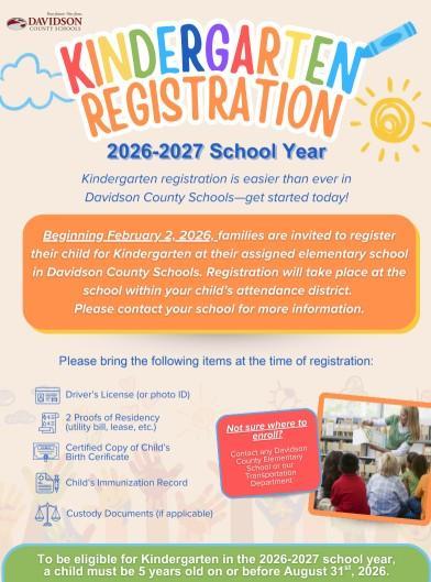 kindergarten registration