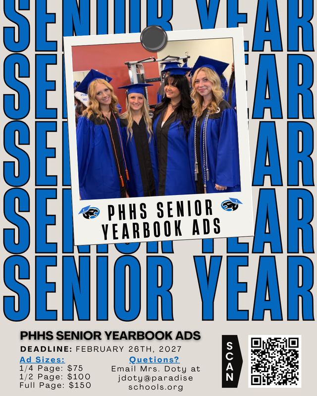 senior yearbook ad annoucement