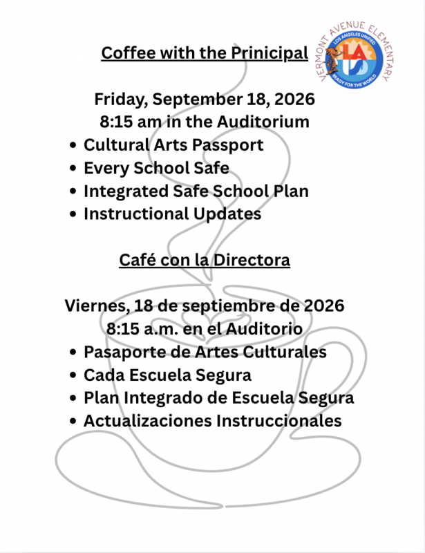 Coffee with the Principal