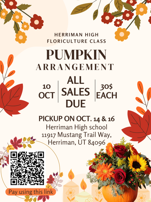 Floral Fundraiser Flyer
