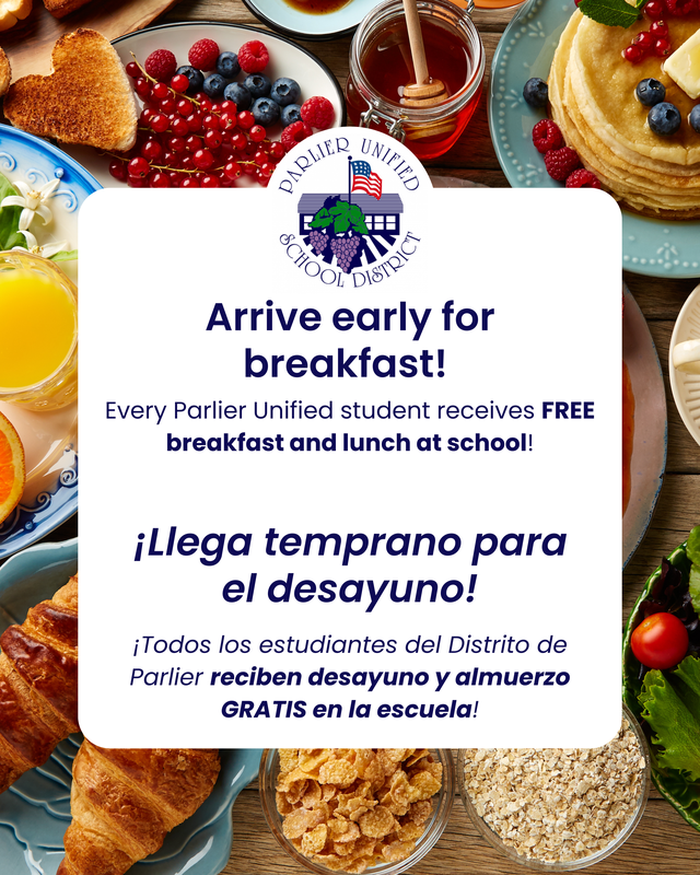 Arrive early for breakfast