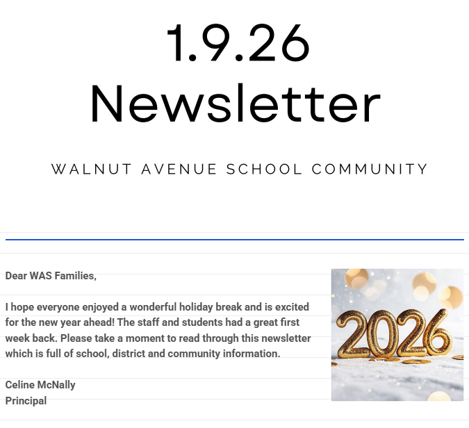 January 9th Newsletter