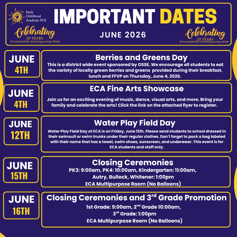 Weekly Guide to Key Dates & Events Featured Photo