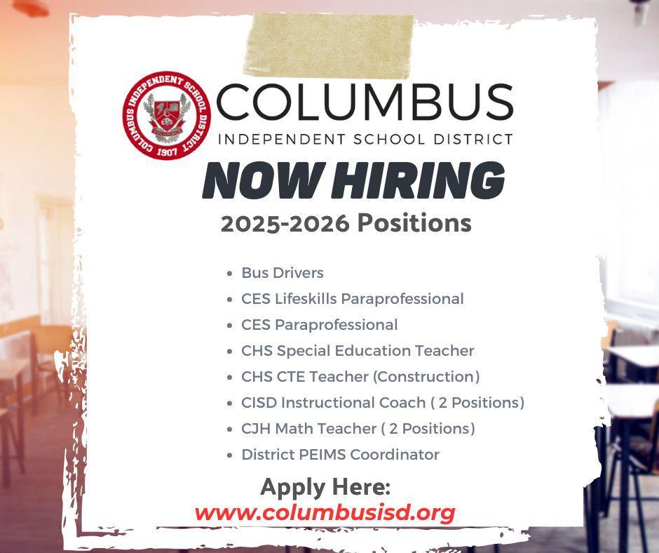 Human Resources Human Resources Columbus Independent School District