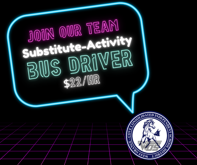 Join Our Team - Substitute-Activity Bus Driver - $22/hr