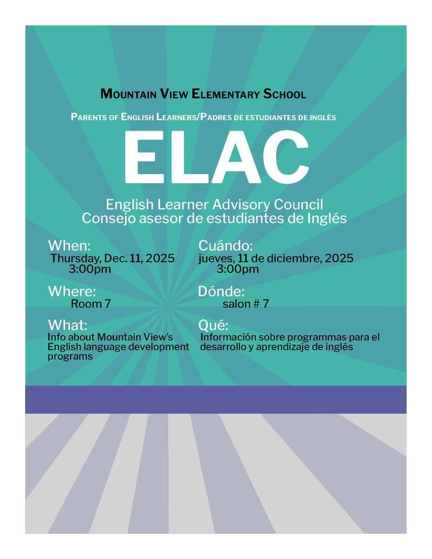 ELAC MEETING