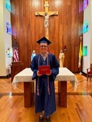 Jack at graduation from DuBois Central Catholic School