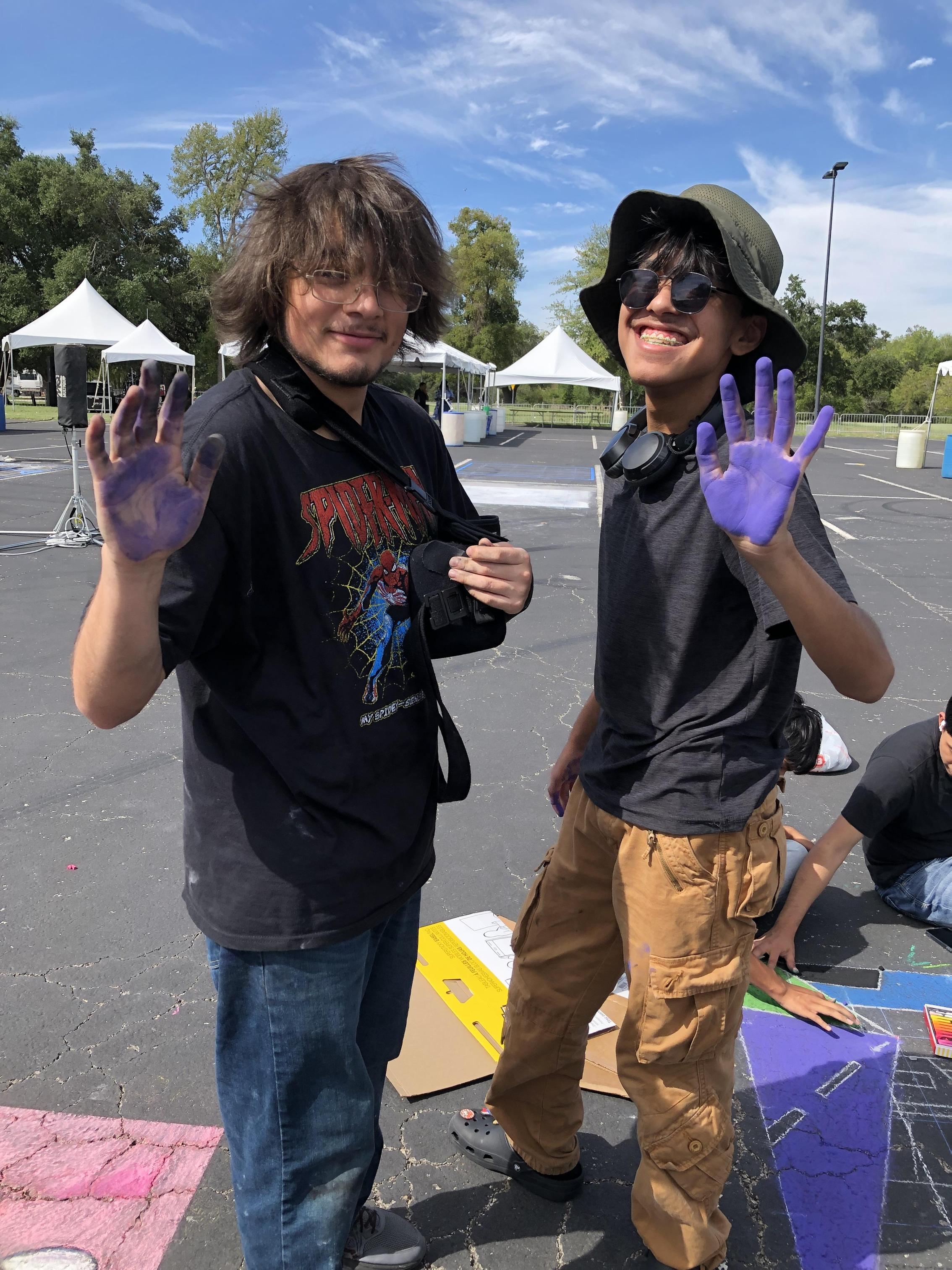 Pictures Students At Round Rock Chalk Art Festival Cedars