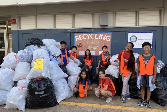 trash collected