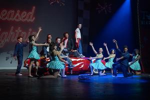 Temple HS Theatre Students perform a scene from Grease