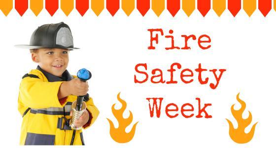 fire safety week with little boy