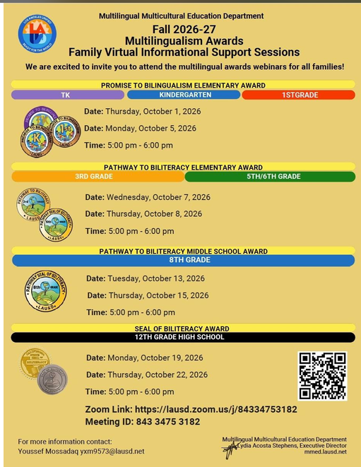 Biliteracy Award Flyer