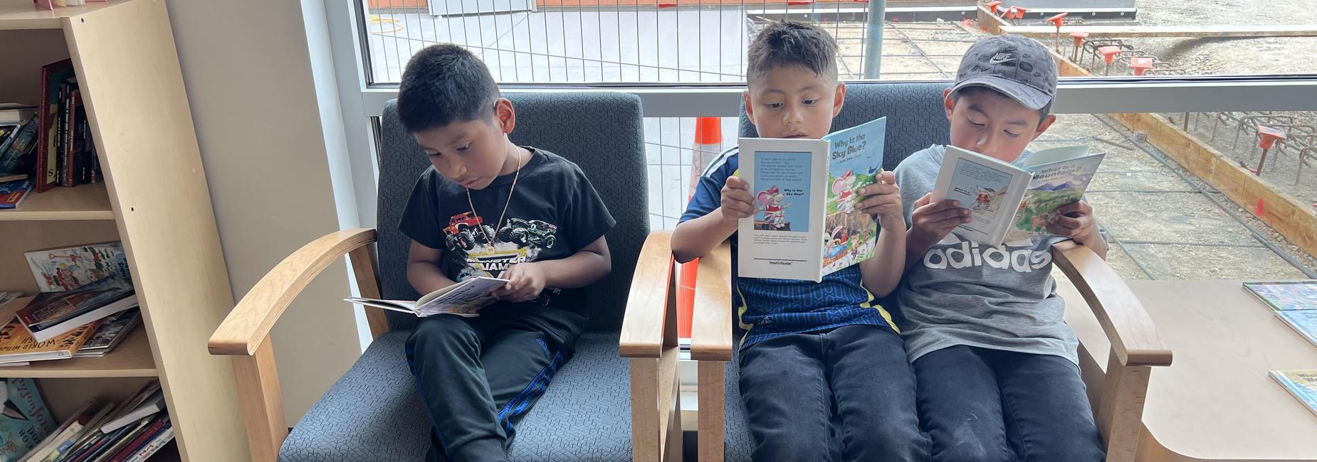 Students reading