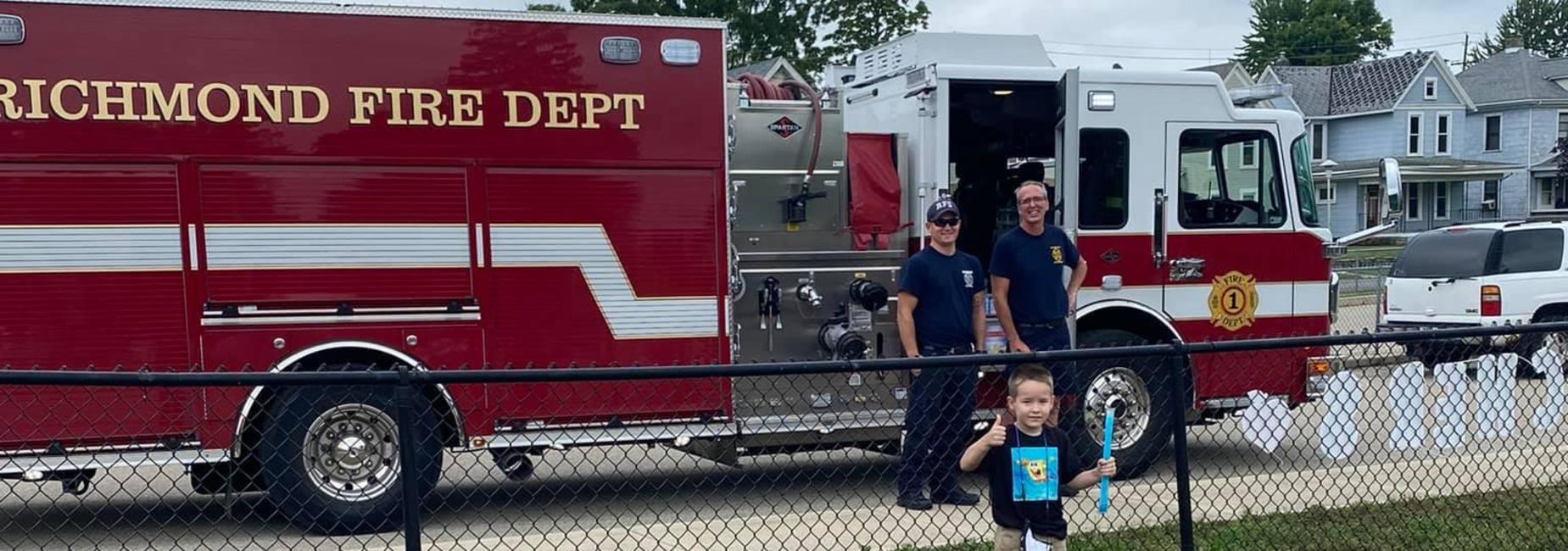 RFD dropping off popsicles at Starr Elementary.