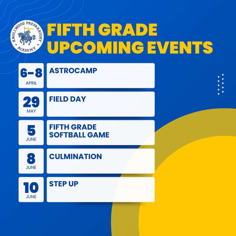 5th grade events
