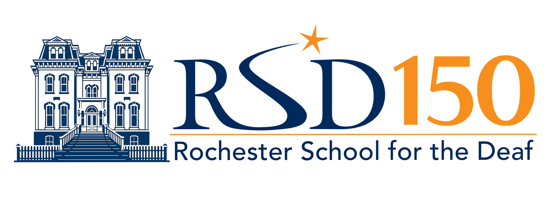 150th RSD Logo with graphic of Perkins Hall