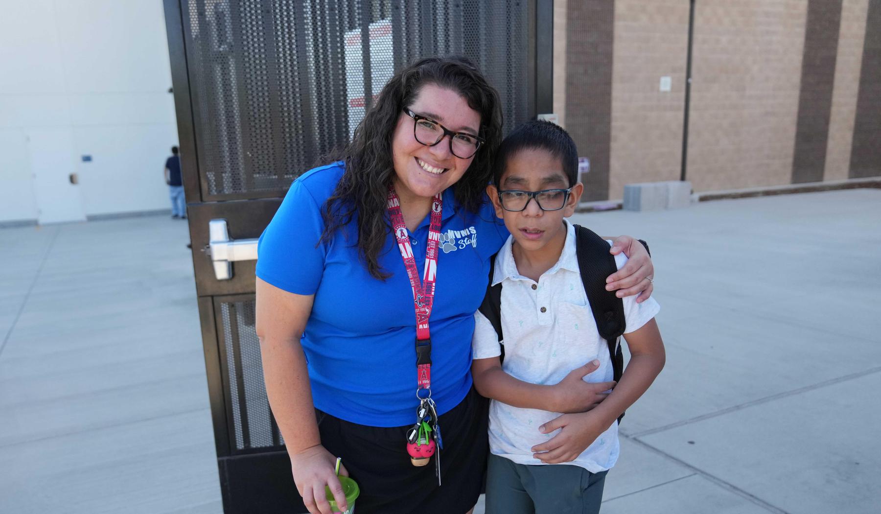 MVMS teacher and student