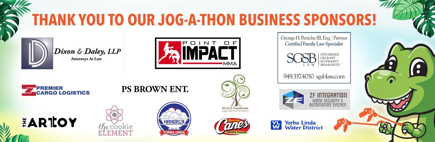 Thank You to Our Jog-a-Thon Business Sponsors
