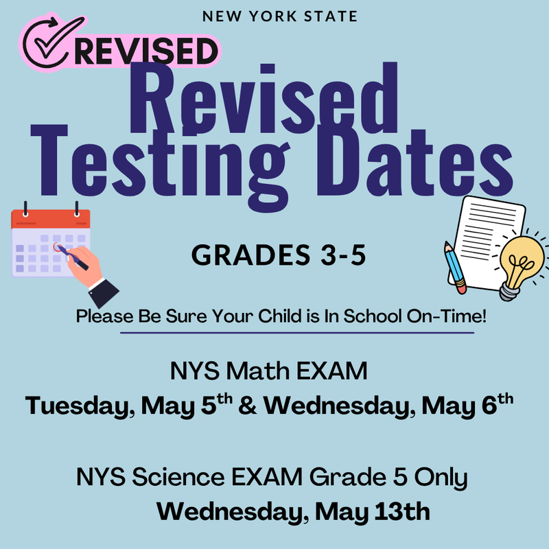 Revised Test Dates Flyer