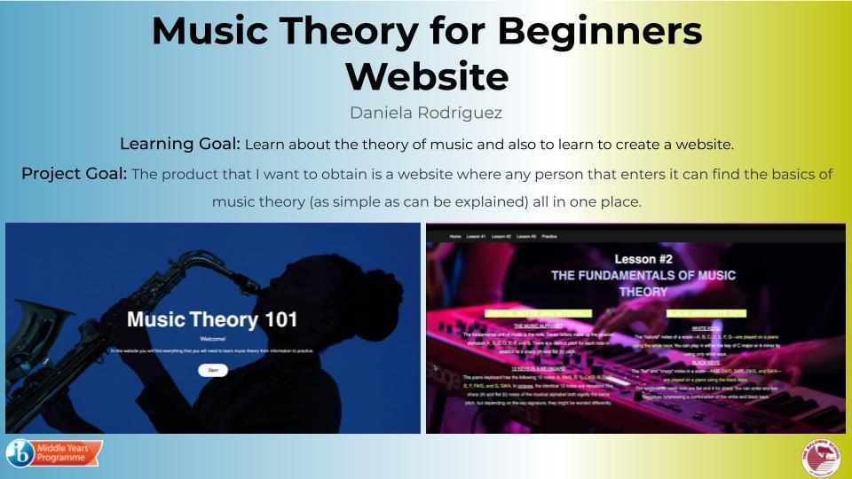 Daniela Rodriguez - Music Theory for Beginners Website