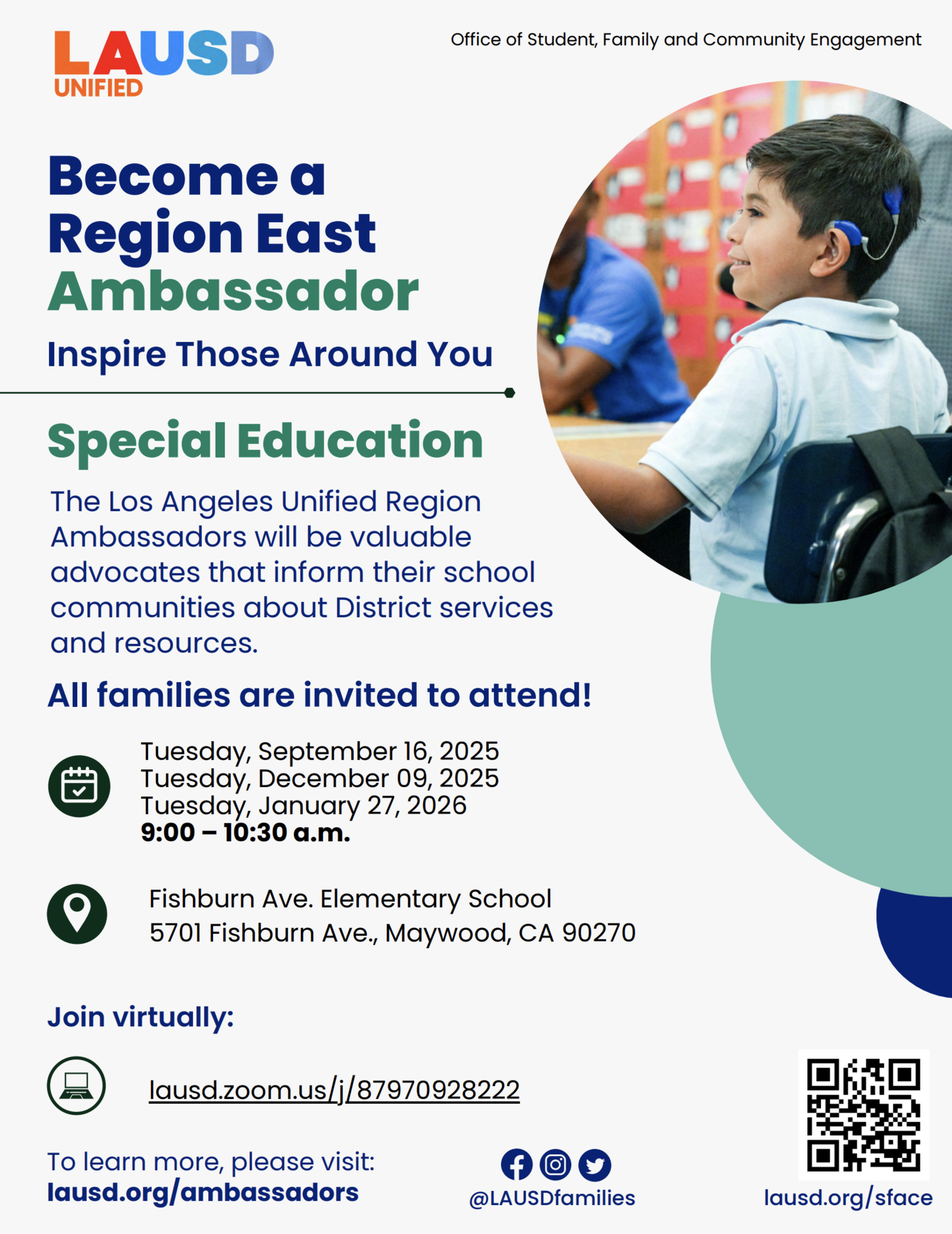 SPED region east flyer 