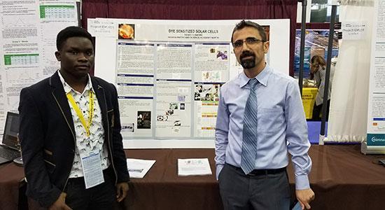 Event hall filled with science fair projects