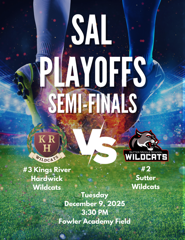 Sutter Semi Finals Tuesday December 9th