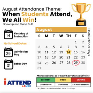 August School Calendar
