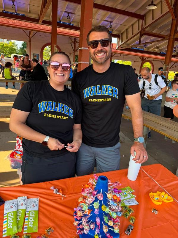 staff at the back to school bash