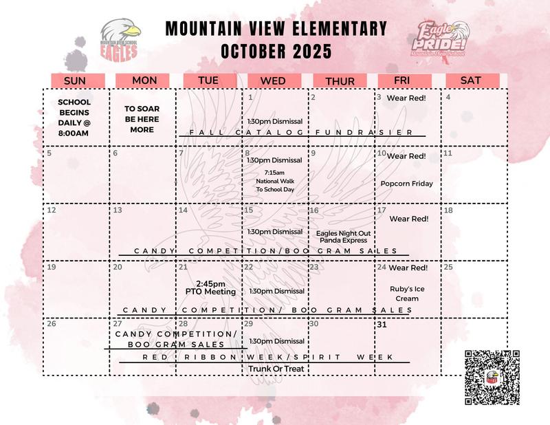 October Calendar of Events