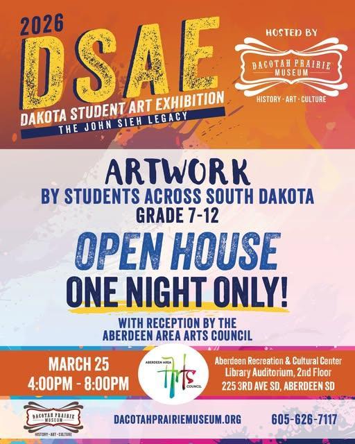 Dakota Student Art Exhibition poster