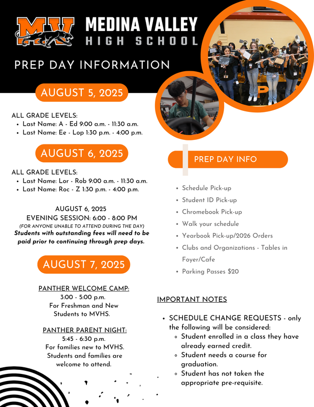 MVHS Prep Day