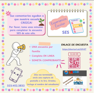 Encuesta sobre la experiencia escolar