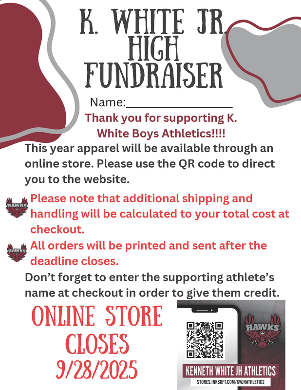 K.White JHS Boys Athletics Apparel! Featured Photo