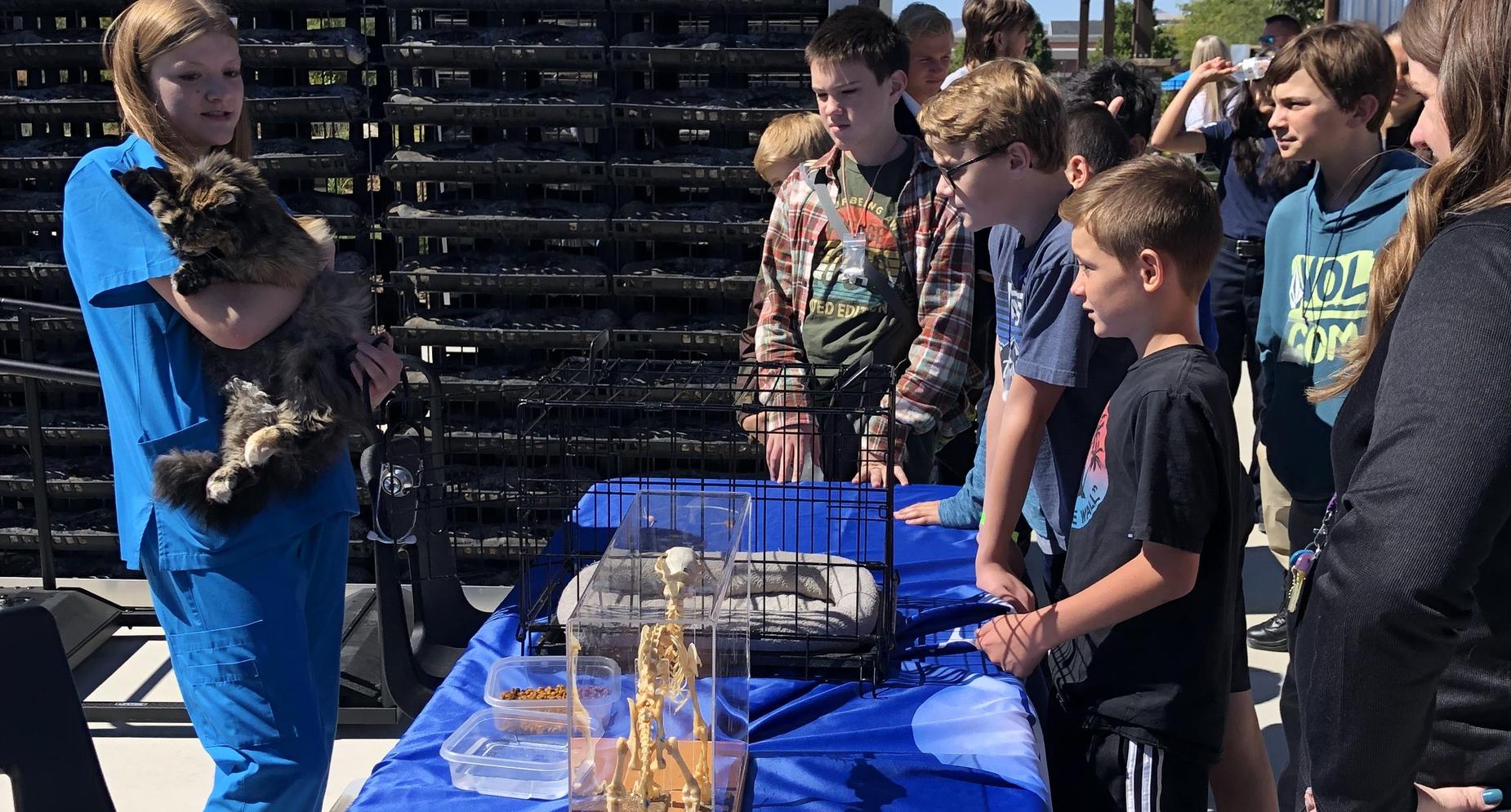 Students at AG days