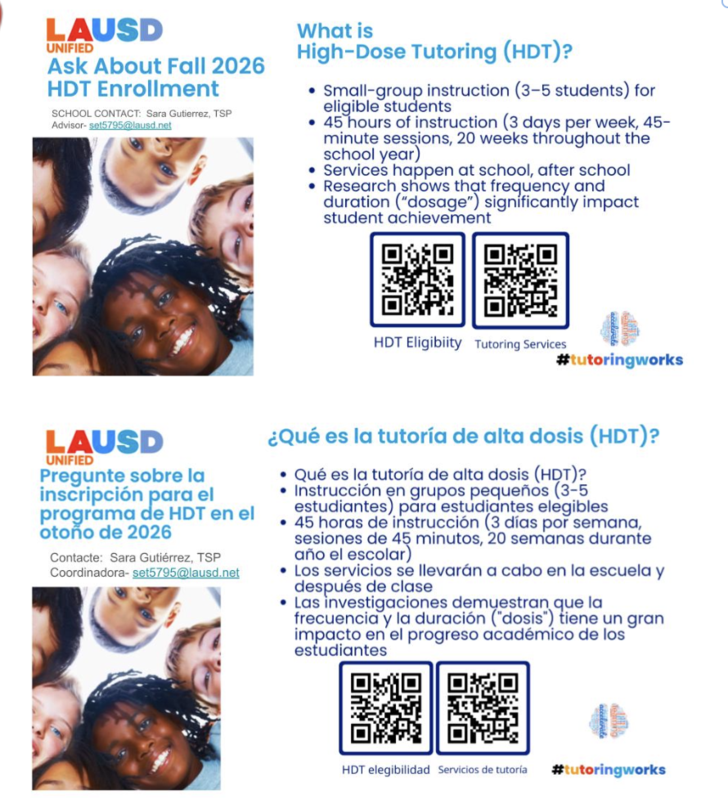 2026- 27 HIGH DOSAGE TUTORING PARENT/GUARDIAN INTEREST FORM- Tutoría de alta dosis forma de interes de padres Featured Photo